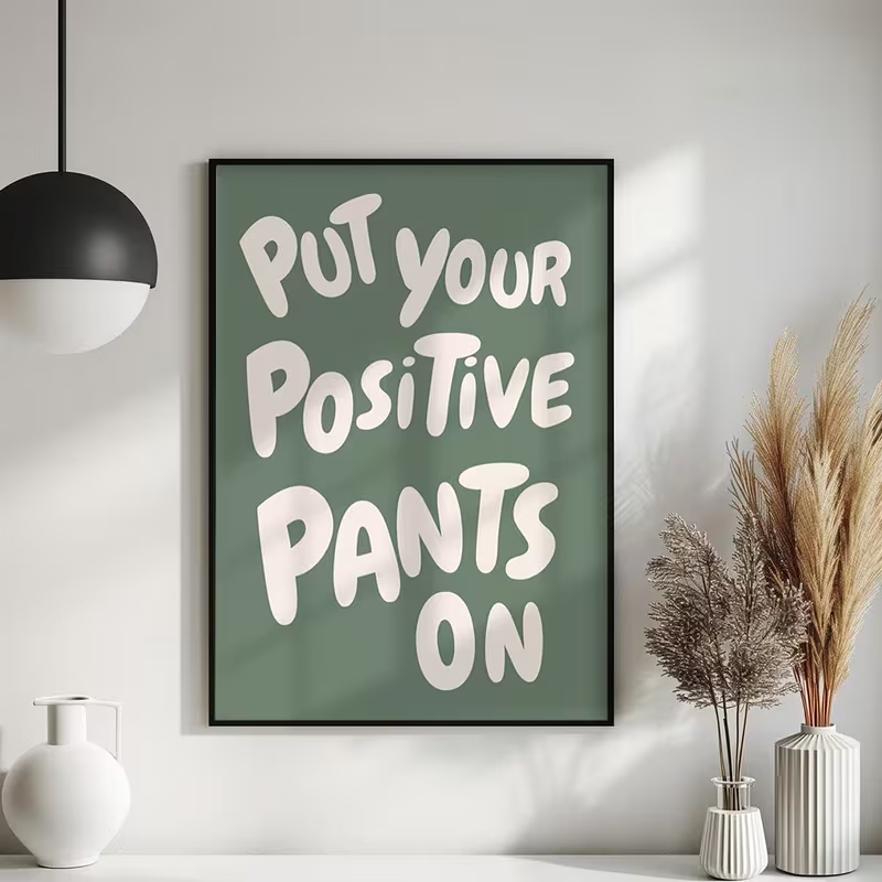 Home Decor Quotes On Wall - Impression sur toile de citations positives
