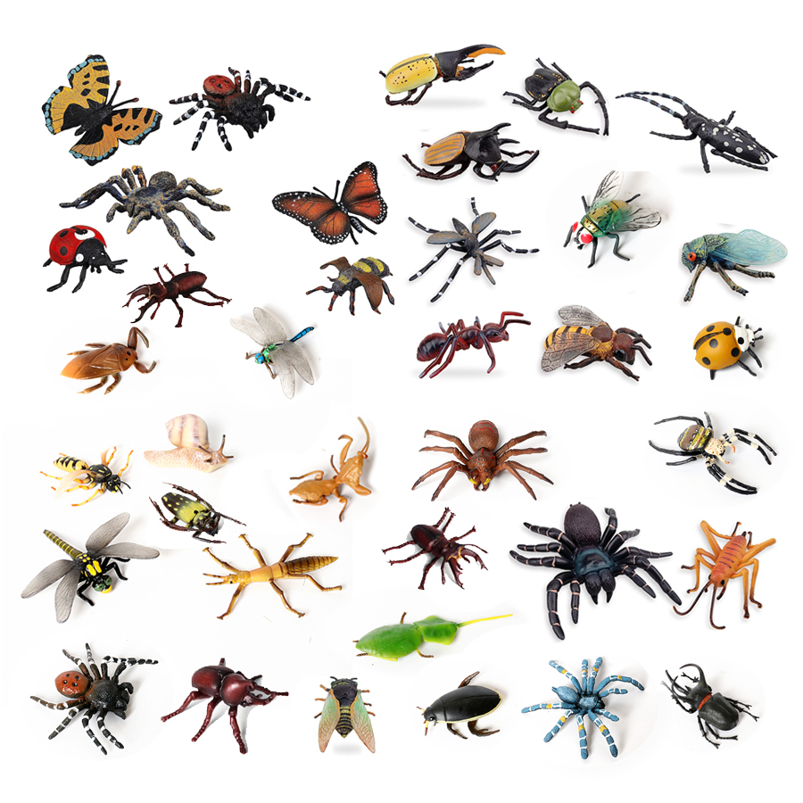 Home Decor Humacao - Figurines d'insectes en plastique réalistes avec