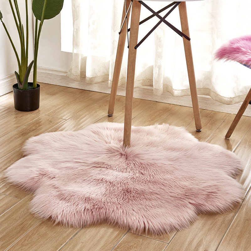Cowhide Rug Faux - Tapis moelleux en fausse fourrure douce