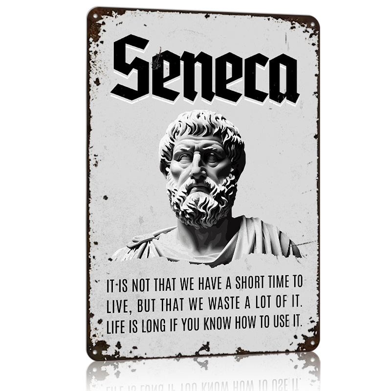 Home Decor Quotes On Wall - Seneca Stoic cite 4 affiche en