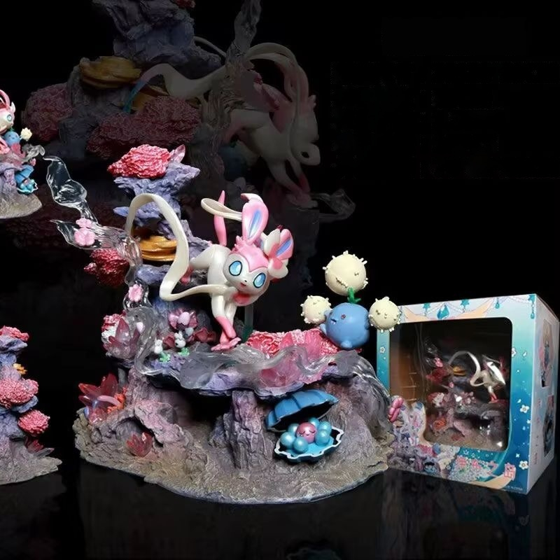 Home Decor Zen - Figurine GK Sylveon Shroomish Clamperl Fairy