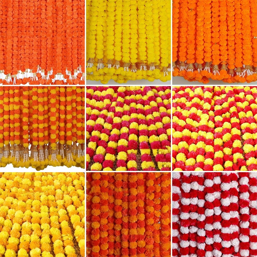 Home Decor Indonesia - Guirlande de souci artificielle à longs