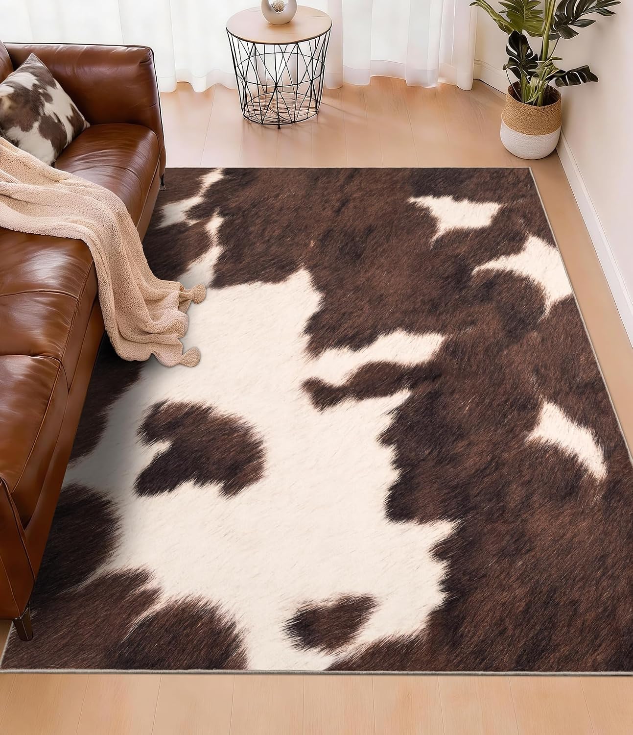 Cowhide Rug Faux - Tapis en simili cuir de vache