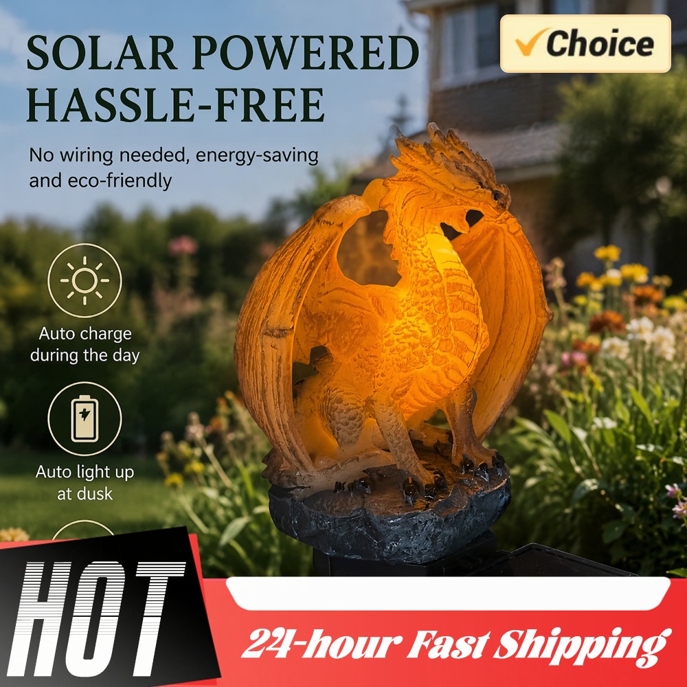 Home Decor Unique - Lampe solaire de jardin en forme