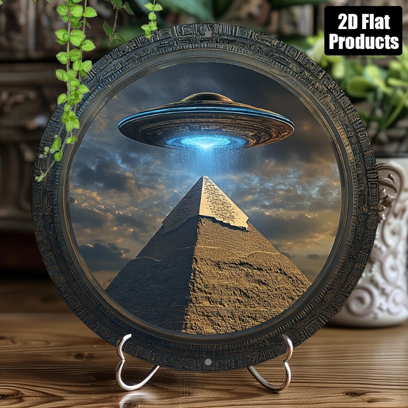 Home Decor Kolkata - Plaque décorative ronde en aluminium et