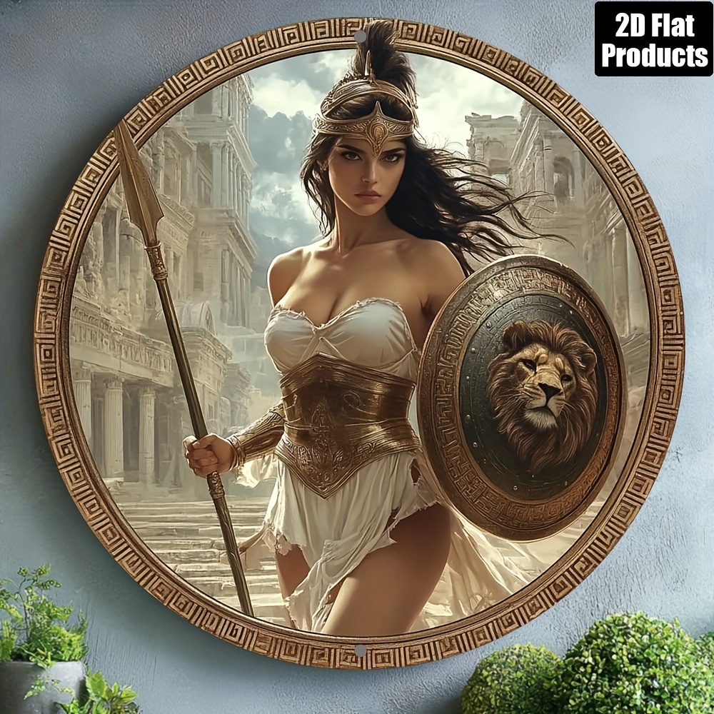Home Decor Kolkata - Décoration murale ronde en aluminium «