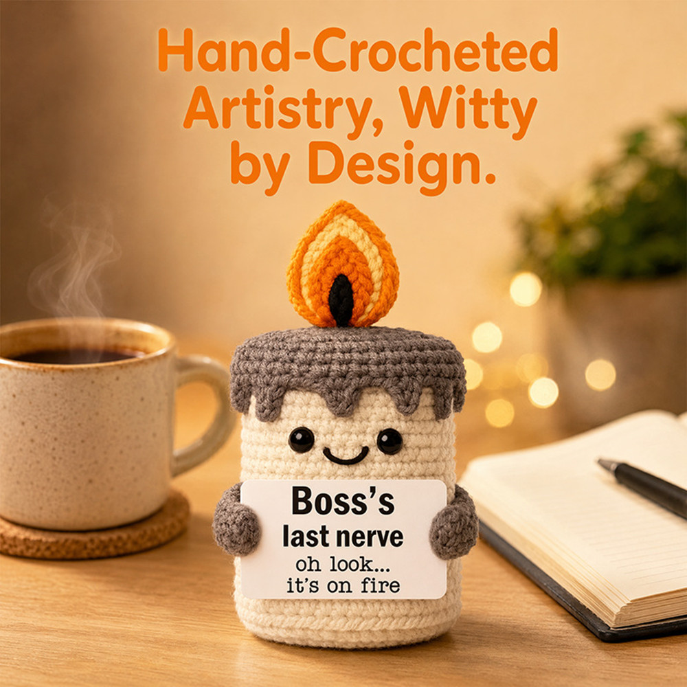 Yarn Home Decor - Poupée en peluche tricotée à la