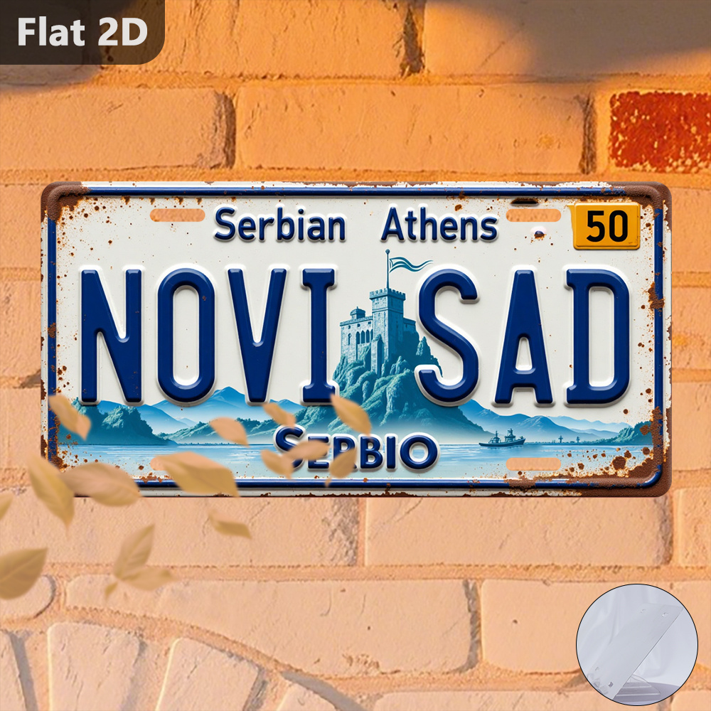 Home Decor Novi Sad - Panneau en étain vintage avec paysage
