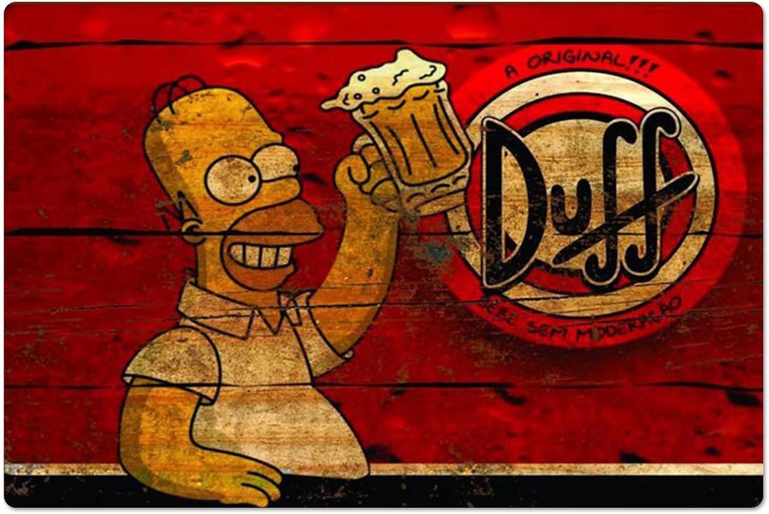 Home Decor Kolkata - Affiche métallique rétro Homer Duff Beer,