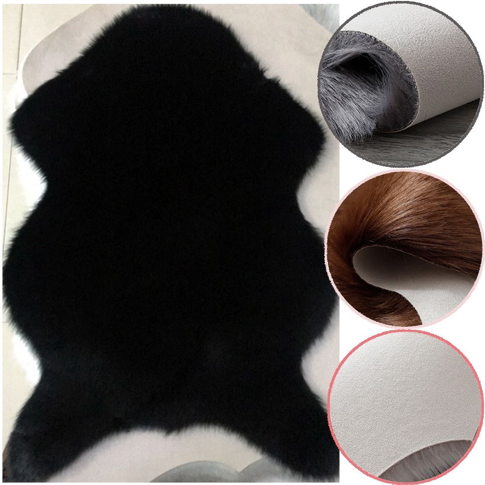 Cowhide Rug Faux - Tapis en peluche doux en peau