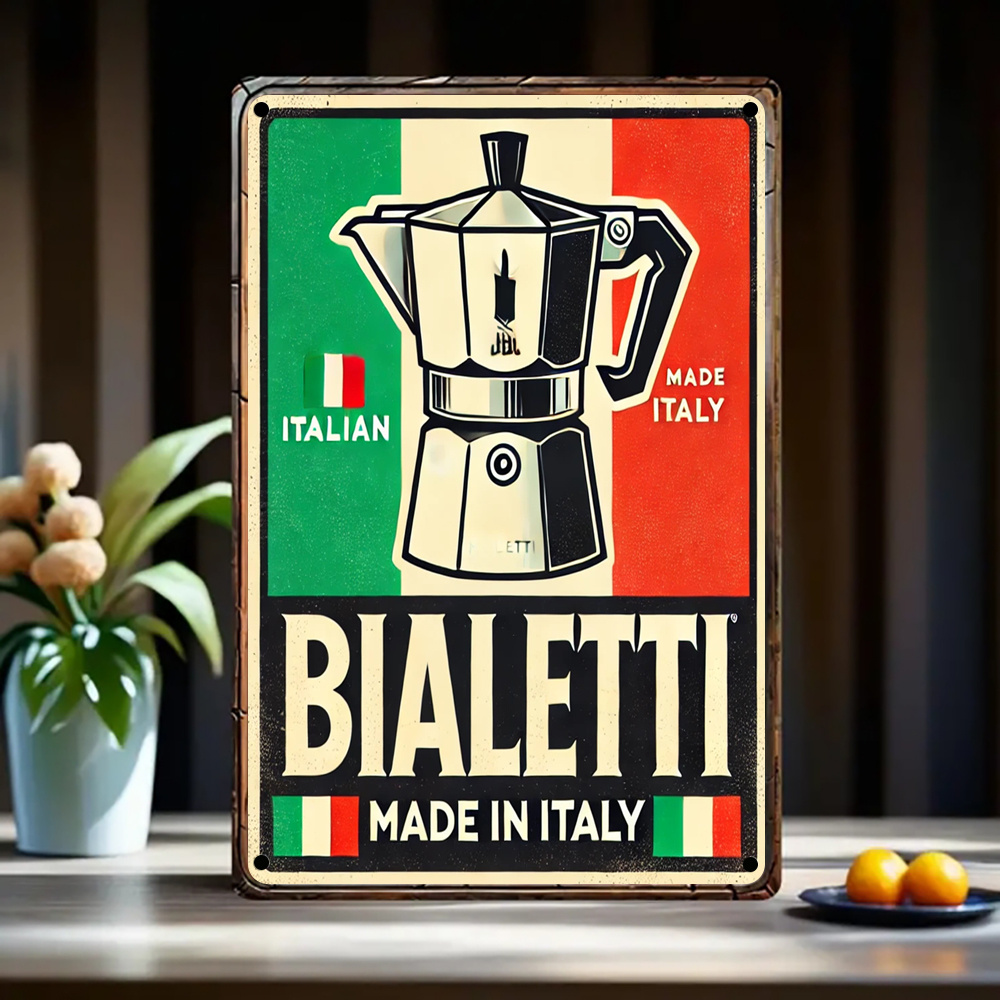 Home Decor Kolkata - 1 panneau métallique vintage Bialetti Italian