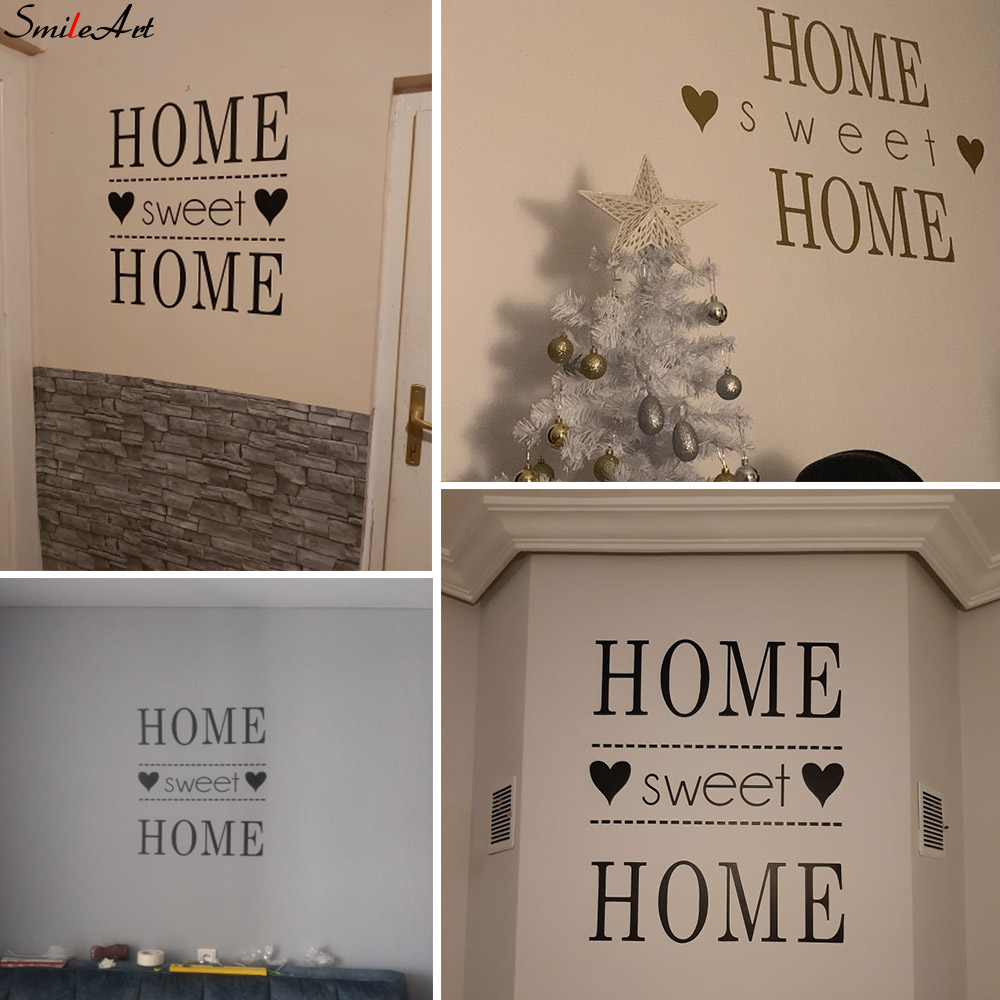 Home Decor Quotes On Wall - Autocollant Mural avec Phrase de maison,