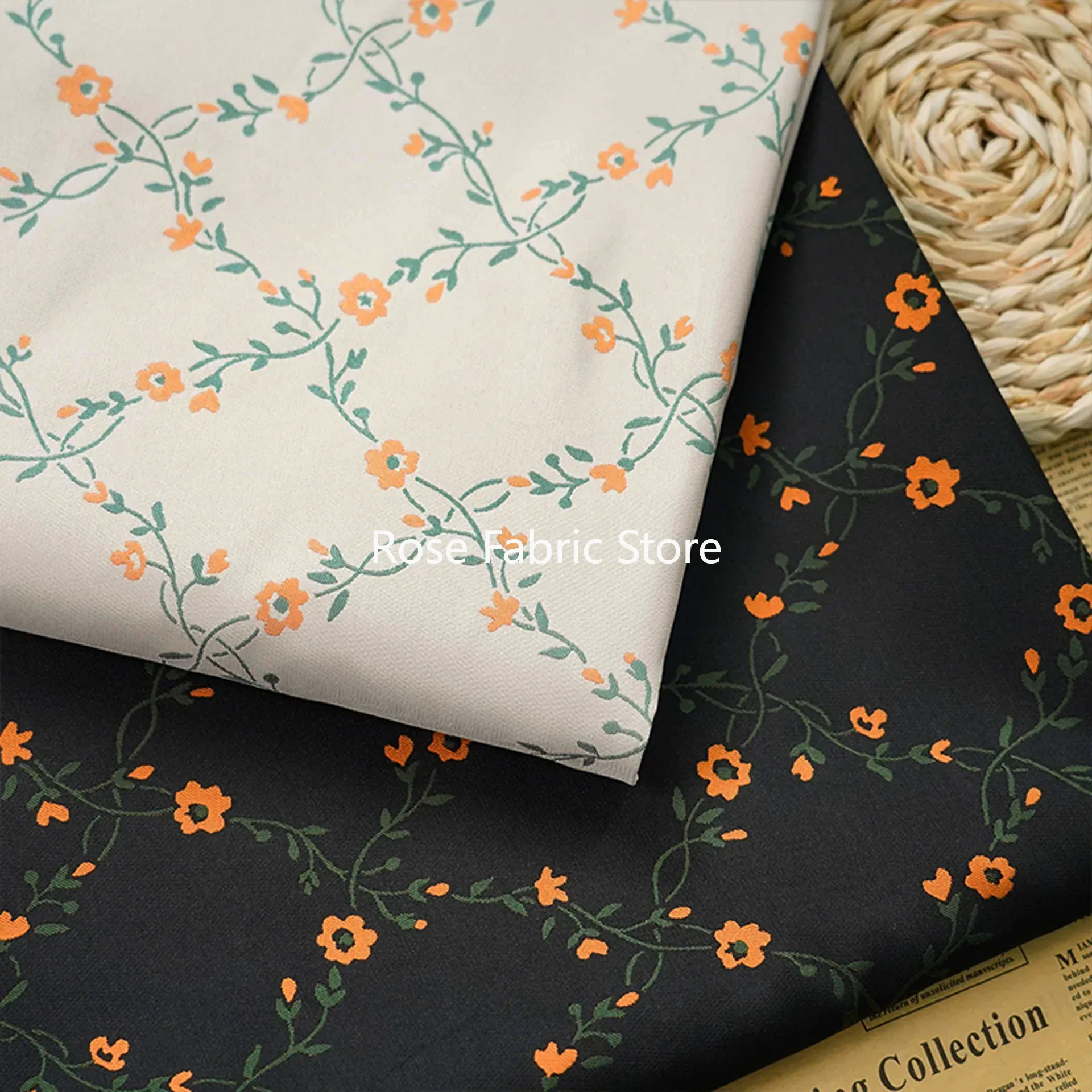 Yarn Home Decor - Tissu Jacquard teint en fil de