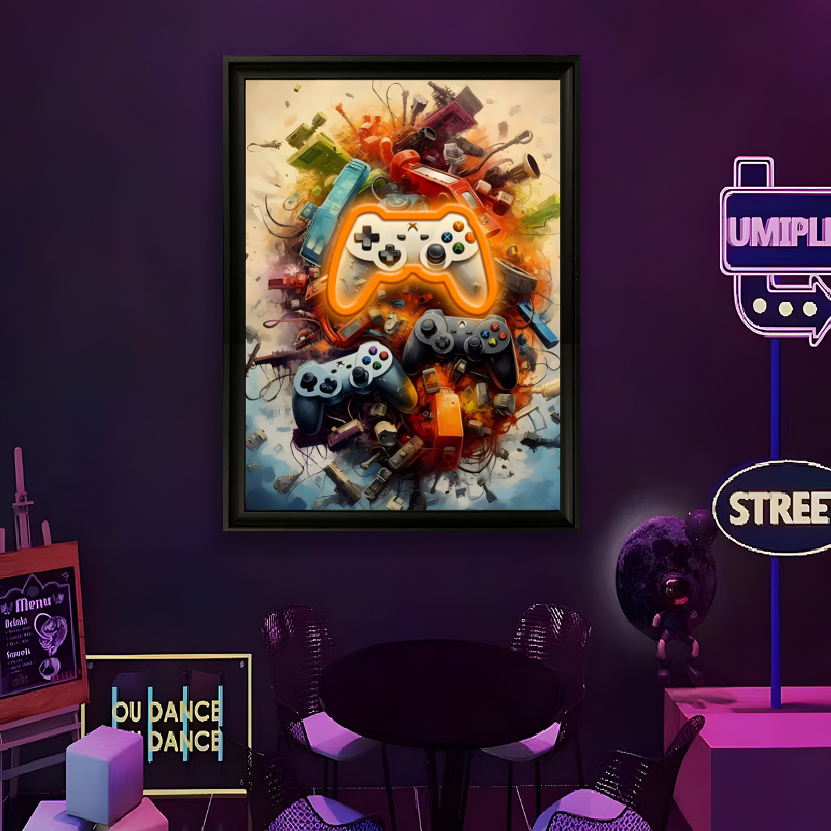 Lumière néon LED alimentée par - Home Decor Painting avis et prix