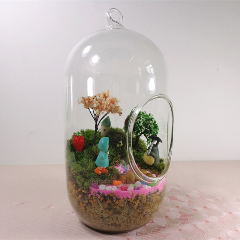 Lot de 2 Vases Cylindriques en - Terrarium Glass Bottle avis et prix