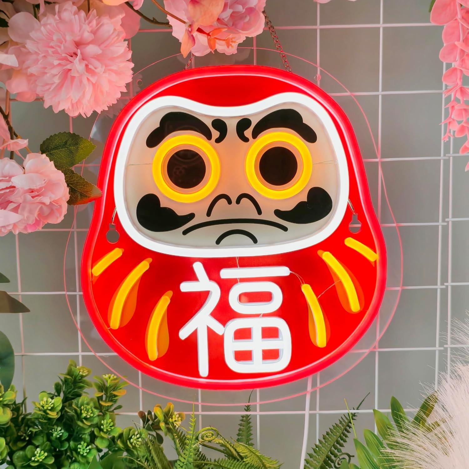 Enseigne néon Daruma, lumières - Home Decor Market avis et prix