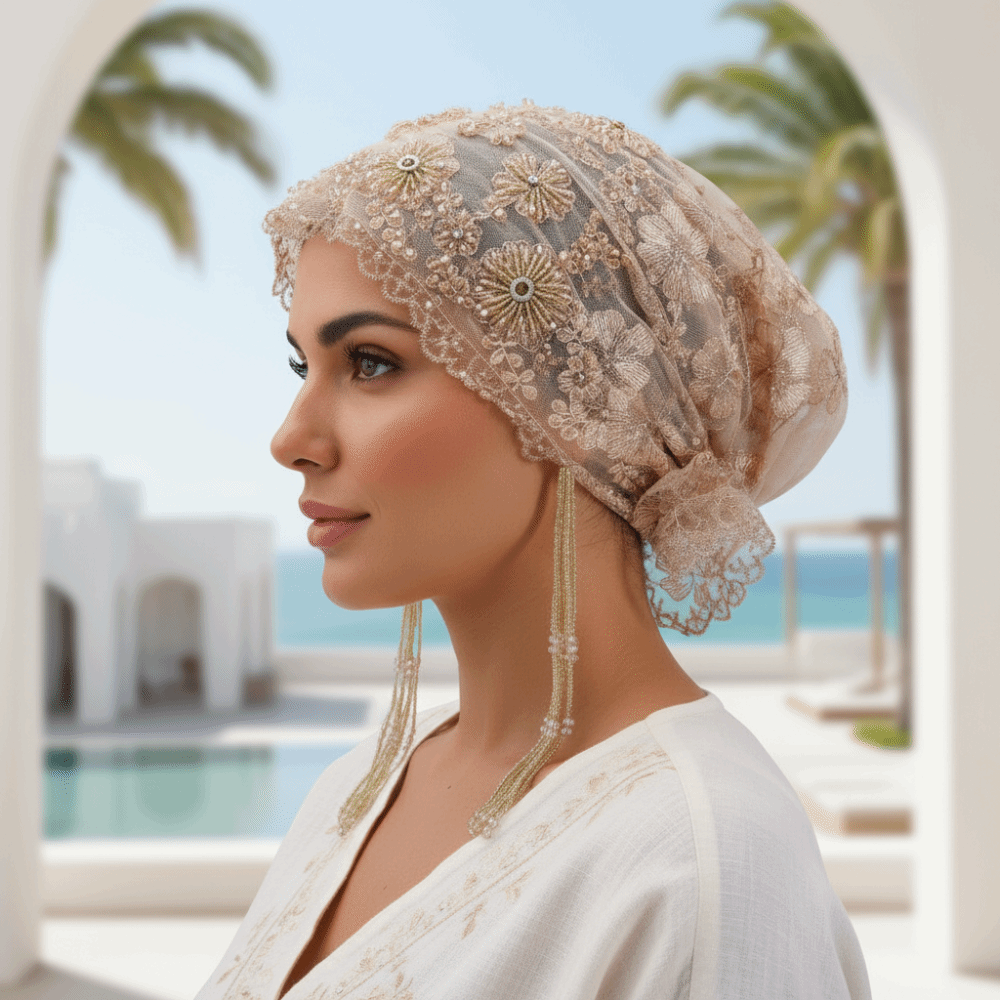 Turban à perles brillantes ave - Home Decor Indonesia avis et prix