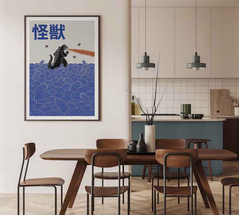 Affiche d'art contemporain jap - Watercolor Poster Print avis et prix