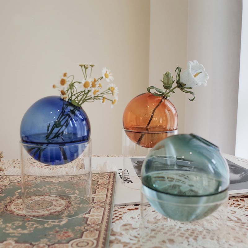 Mini Vase à fleurs rond, récip - Terrarium Glass Bottle avis et prix