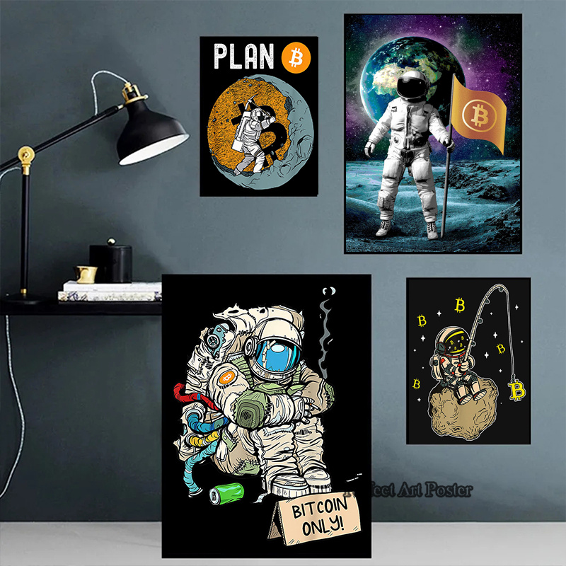 Affiche d'astronaute Crypto su - Home Decor Market avis et prix