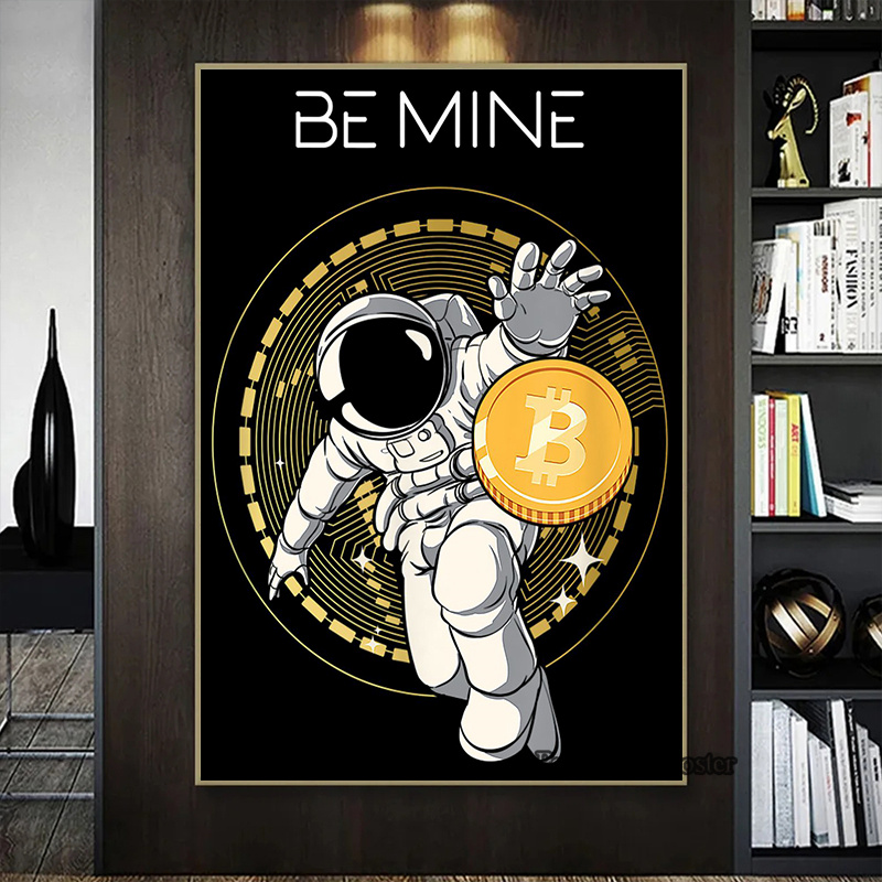 Affiche d'astronaute Crypto su - Home Decor Market avis et prix