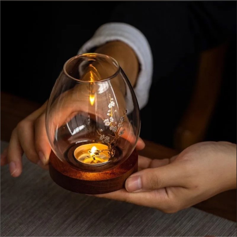 Support de bougie en verre tra - Home Decor Zen avis et prix