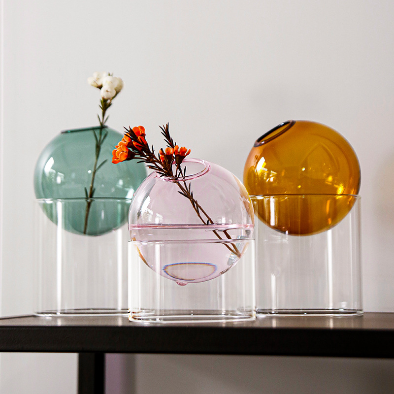 Mini Vase à fleurs rond, récip - Terrarium Glass Bottle avis et prix