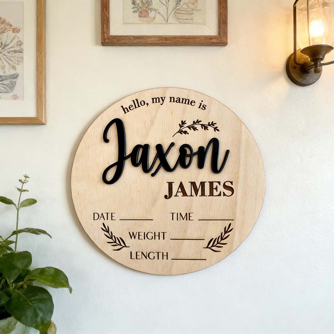 1 plaque personnalisée en bois - Home Decor Unique avis et prix