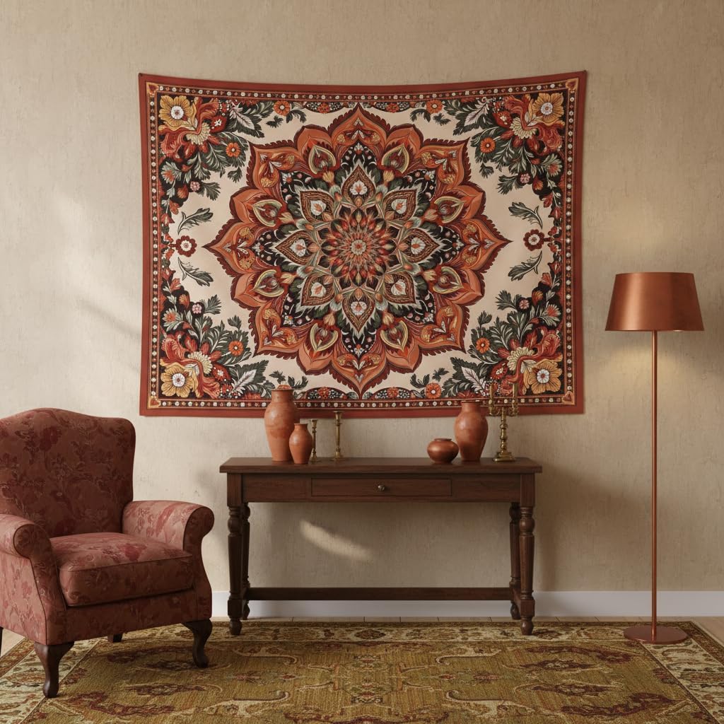 Tapisserie Mandala vintage – A - Home Decor Indonesia avis et prix