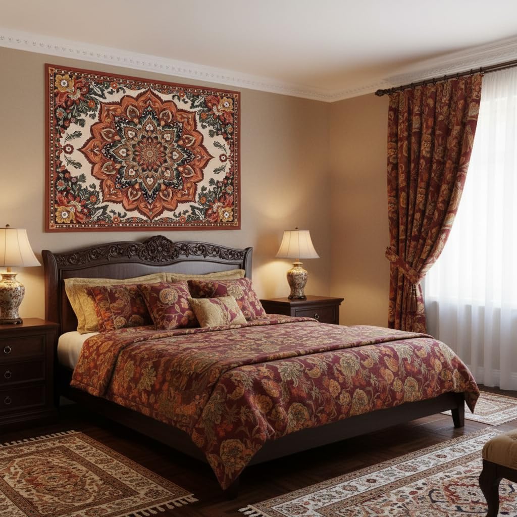 Tapisserie Mandala vintage – A - Home Decor Indonesia avis et prix