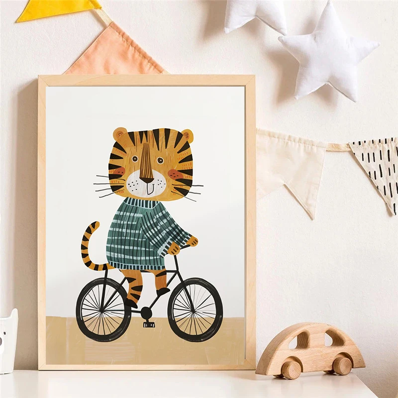 Chien avion Lion dans la voitu - Watercolor Poster Print avis et prix