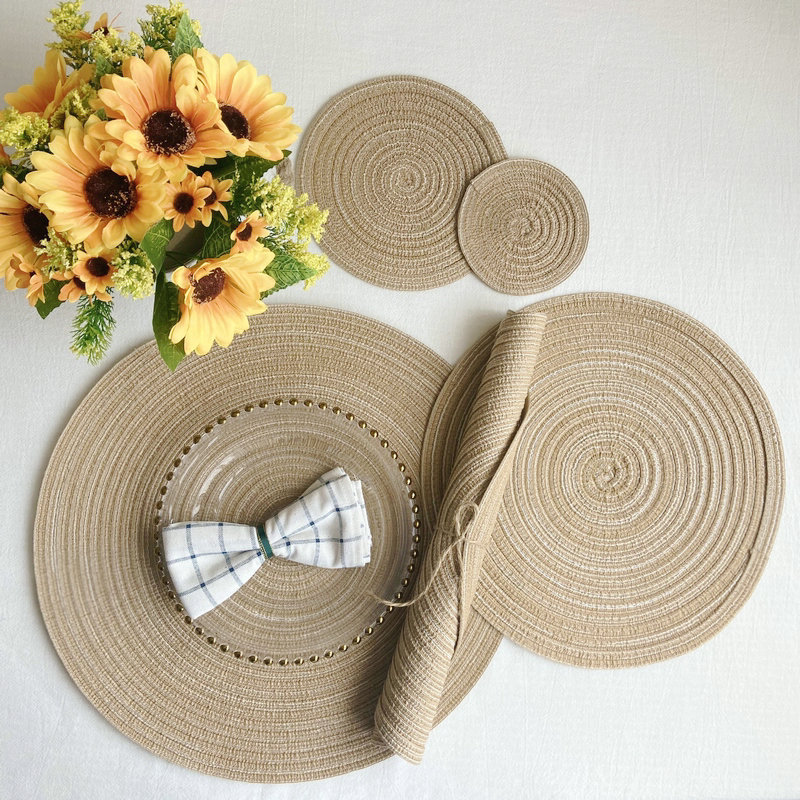 Lot de 6 dessous-de-plat ronds - Yarn Home Decor avis et prix