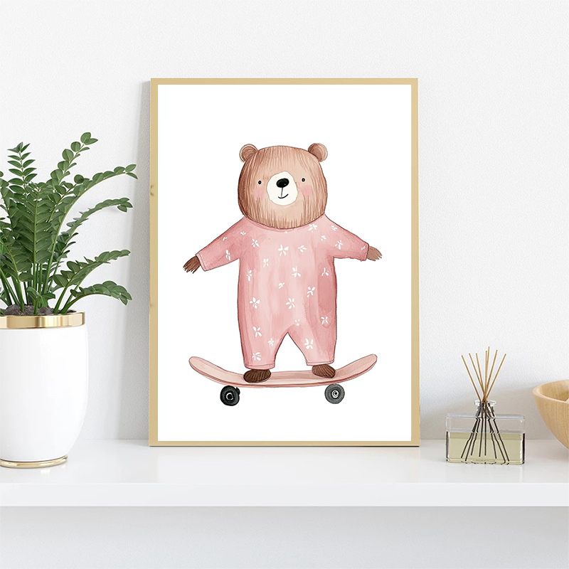 Mignon aquarelle licorne sirèn - Watercolor Poster Print avis et prix