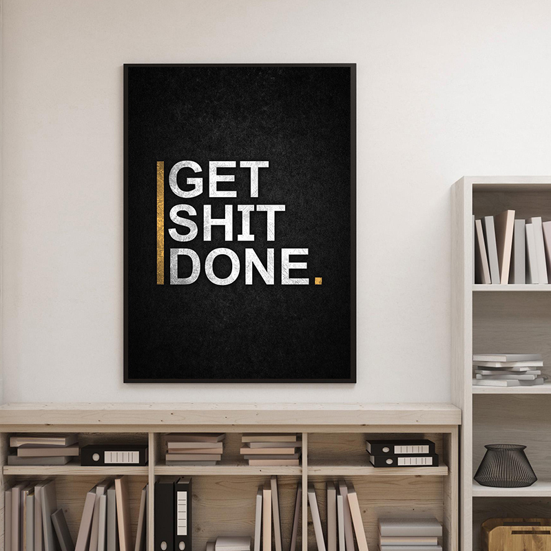 Affiche de motivation « Pas d' - Watercolor Poster Print avis et prix