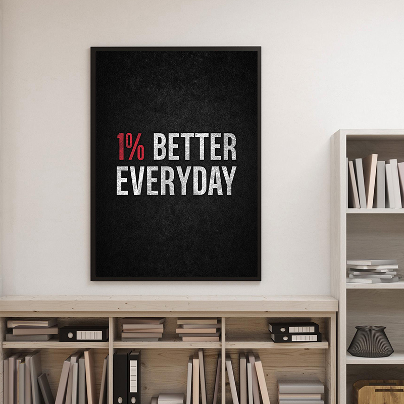 Affiche de motivation « Pas d' - Watercolor Poster Print avis et prix