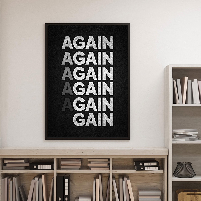 Affiche de motivation « Pas d' - Watercolor Poster Print avis et prix
