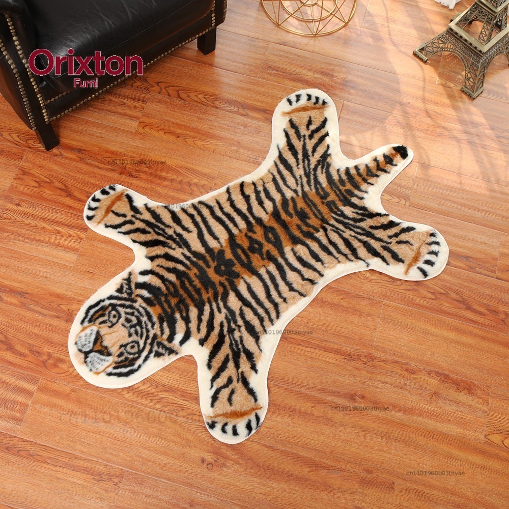 Tapis imprimé tigre, tapis ant - Cowhide Rug Faux avis et prix