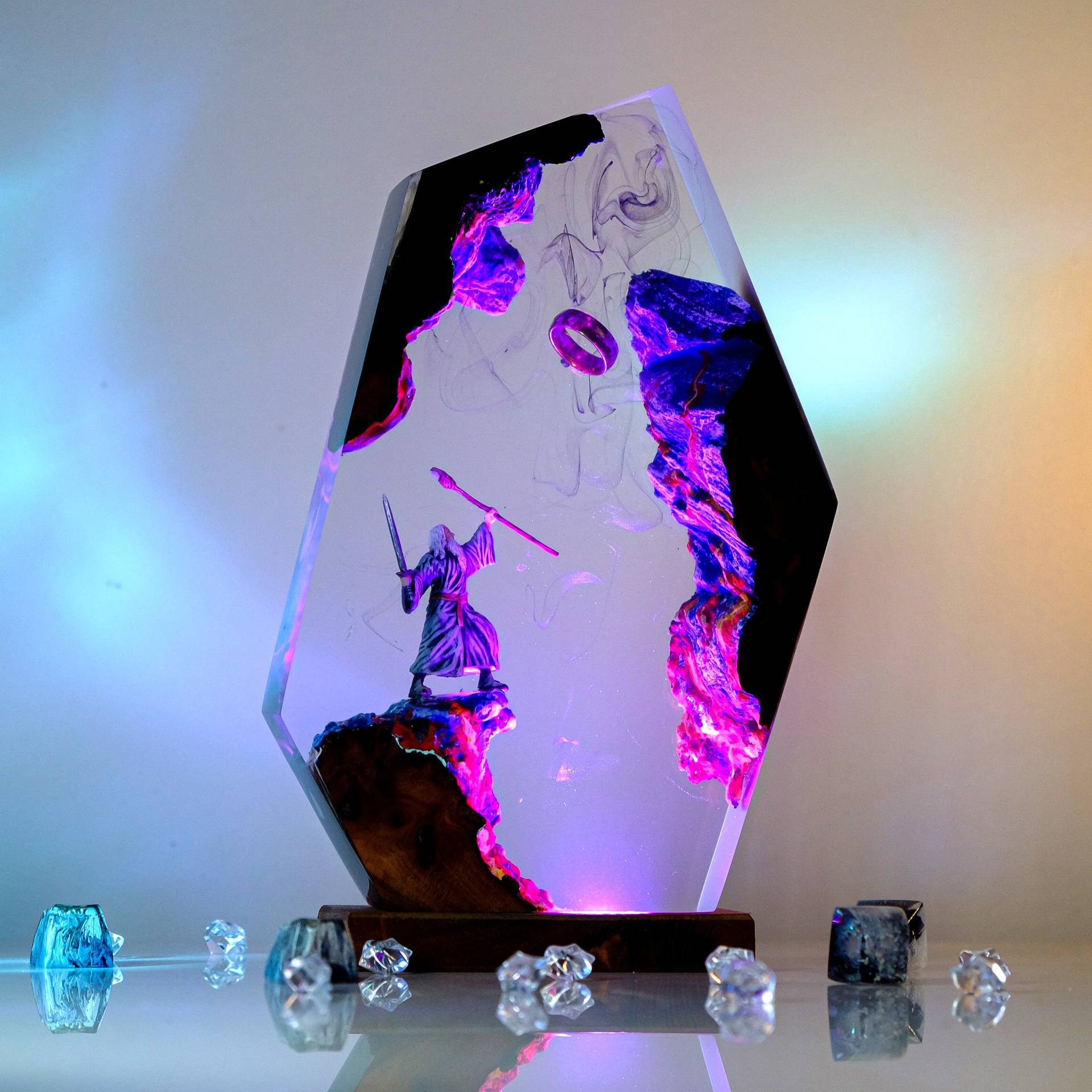 Lampe de table en résine Scène - Home Decor Zen avis et prix