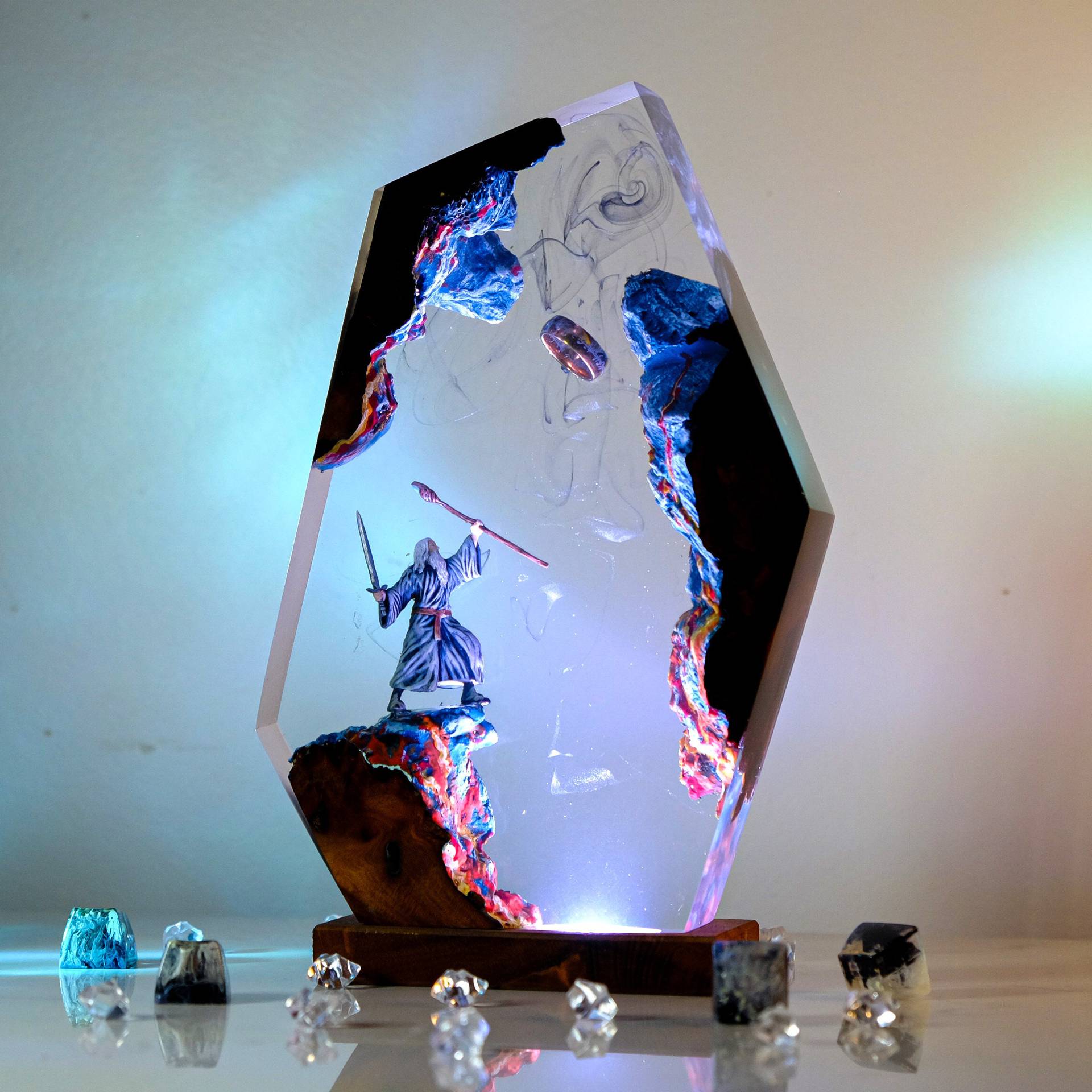 Lampe de table en résine Scène - Home Decor Zen avis et prix