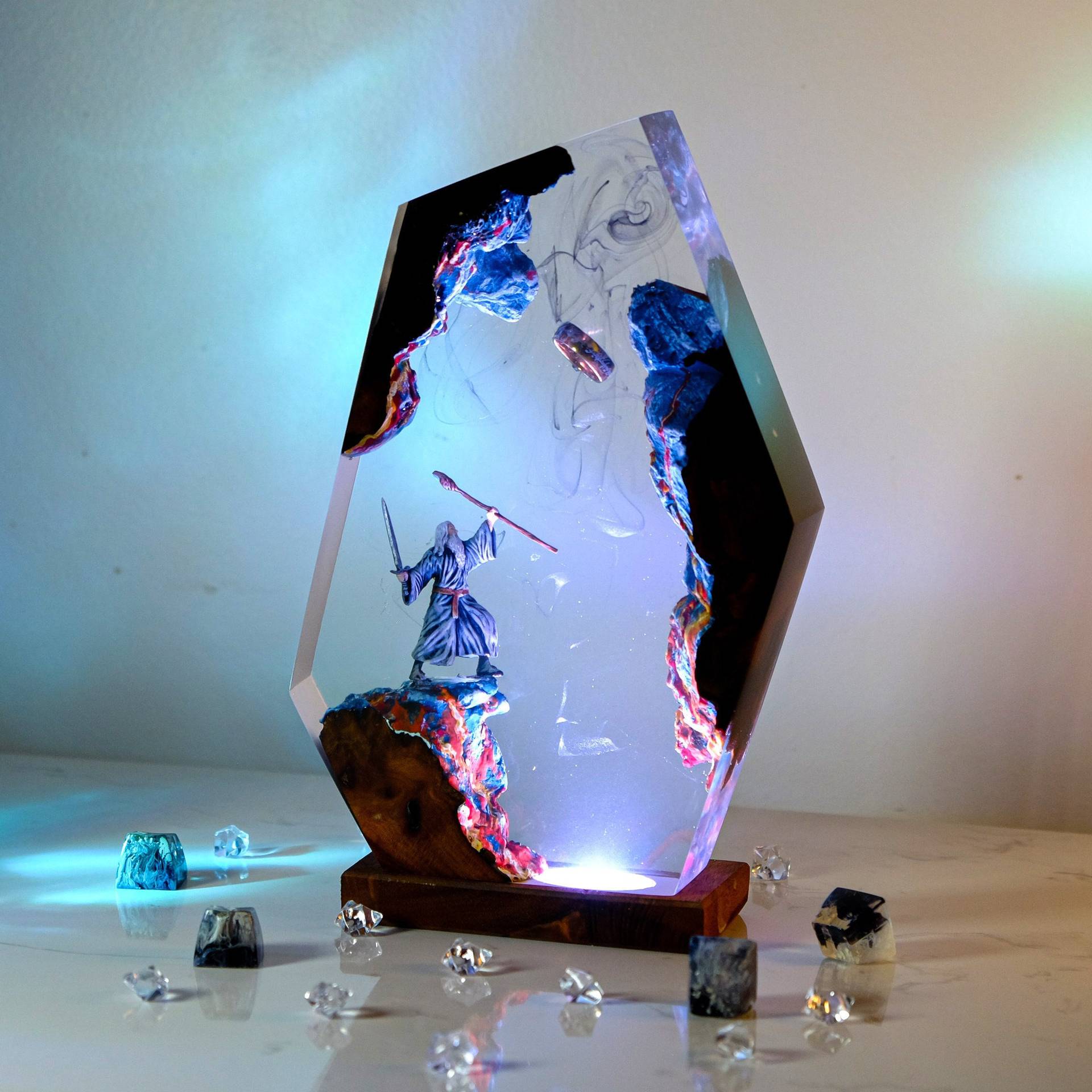 Lampe de table en résine Scène - Home Decor Zen avis et prix