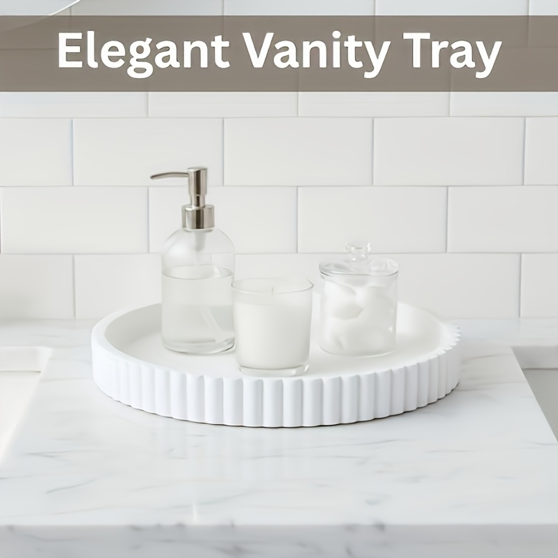 Plateau rond blanc moderne ond - Home Decor Center avis et prix