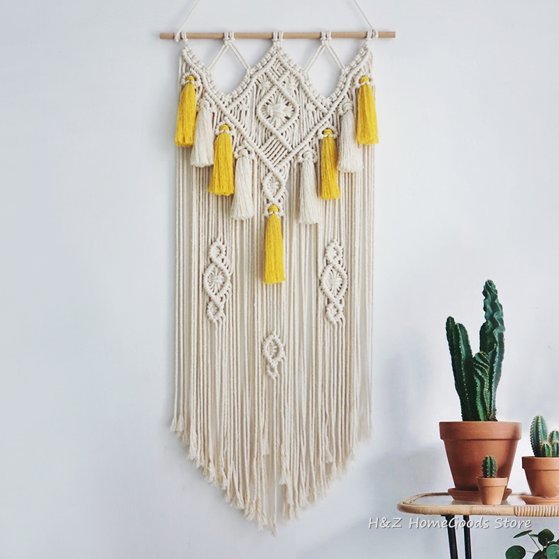 Tapisserie murale tissée en ma - Yarn Home Decor avis et prix
