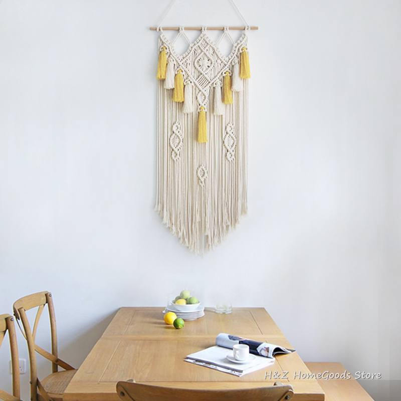 Tapisserie murale tissée en ma - Yarn Home Decor avis et prix