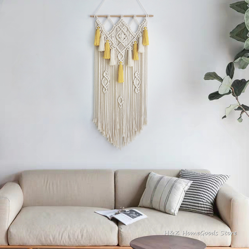 Tapisserie murale tissée en ma - Yarn Home Decor avis et prix