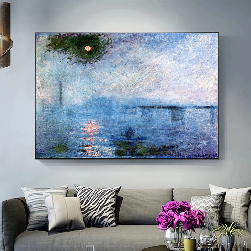 Peintures sur toile d'art, cél - Watercolor Poster Print avis et prix
