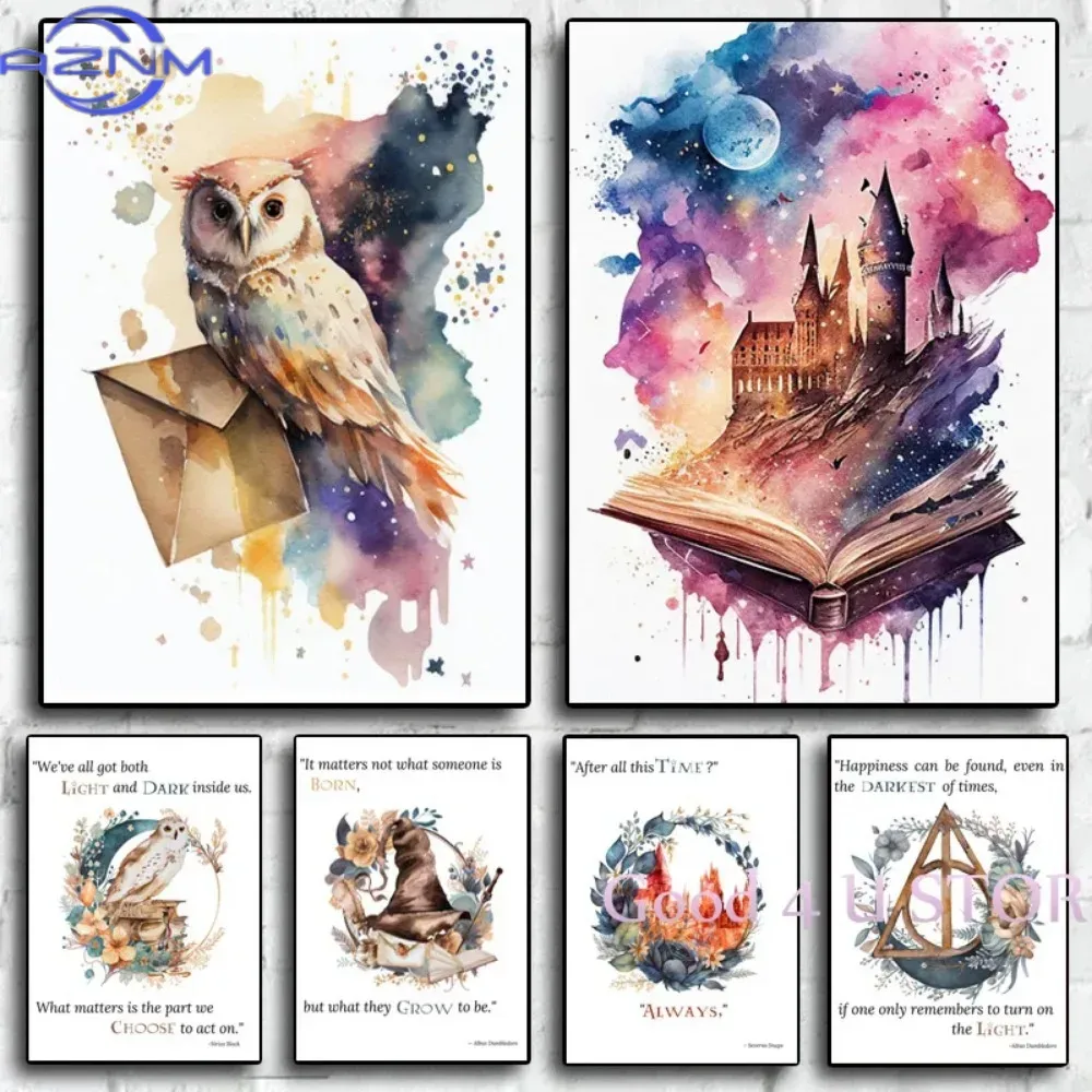 Affiche sur toile avec citatio - Watercolor Poster Print avis et prix