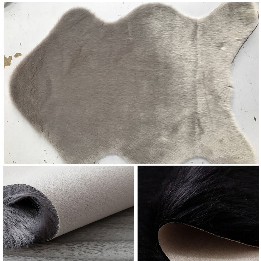 Tapis en peluche doux en peau  - Cowhide Rug Faux avis et prix