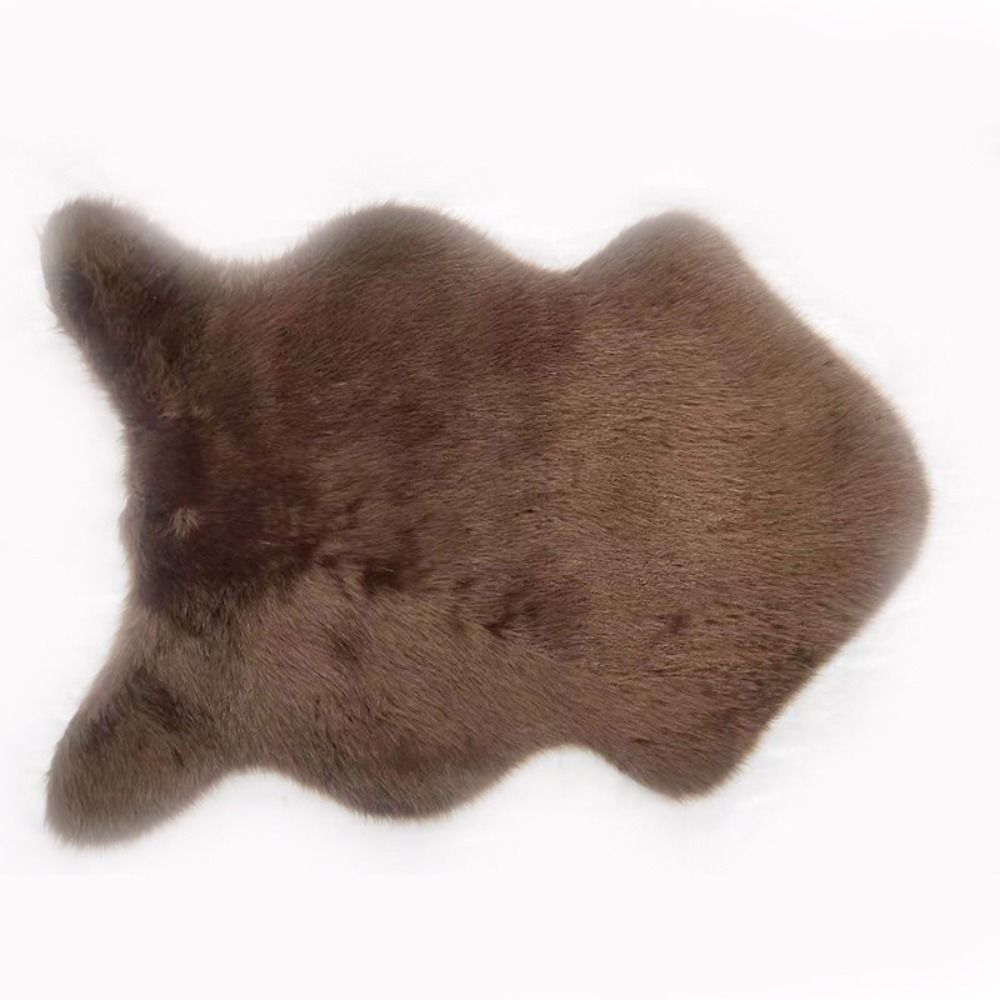 Tapis en peluche doux en peau  - Cowhide Rug Faux avis et prix
