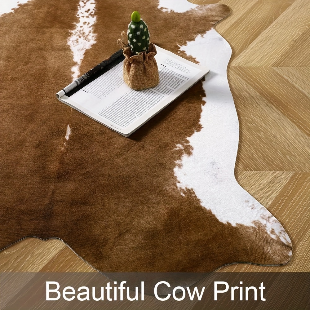 Tapis épais en fausse fourrure - Cowhide Rug Faux avis et prix
