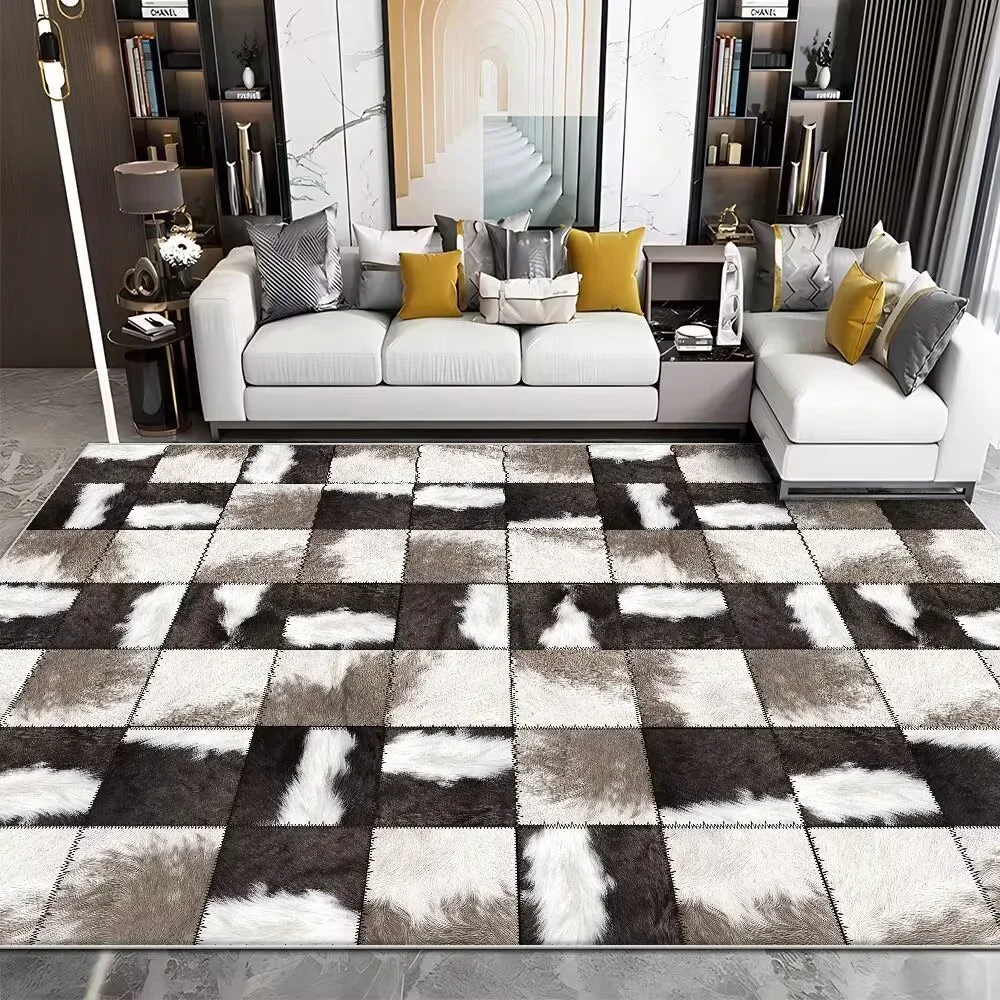 Tapis moderne en cuir de vache - Cowhide Rug Faux avis et prix